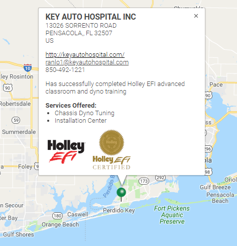 Key Auto Hospital | National Holley Dealership | Nitrous Refill Station | Mustang Dyno | 850-492-1221 | Pensacola, FL 32507